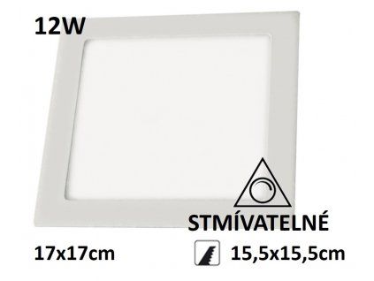 led panel ctverec stmivatelny 12w