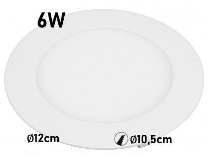 LN6 LED panel 6W kulatý 120mm