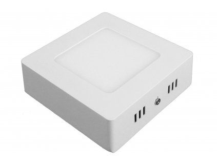 Bílý LED panel na strop 6W PS6 přisazený čtverec 115x115mm