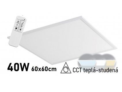stmivatelny led panel cct 60x60 zeus LED GPL44 40 BI CCT