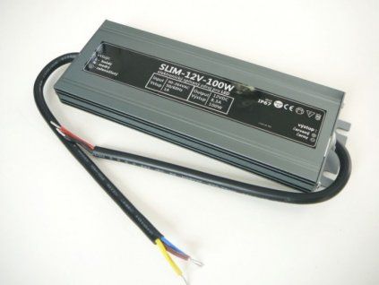 LED zdroj, trafo,100W, 12V IP67 venovní voděodolný MaxLumen.cz