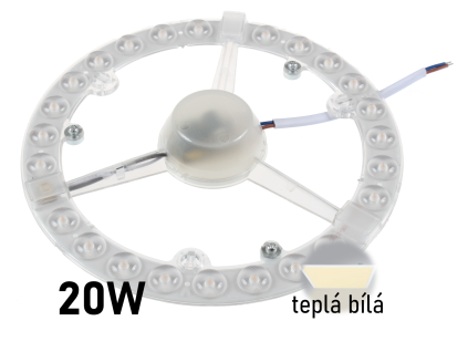 led nahrada za zarovku led modul 20W tepla bila
