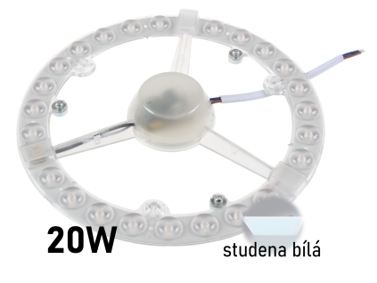 led nahrada za zarovku led modul 20W studena bila