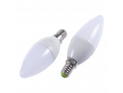 LED žárovka E14 EV5W svíčka STUDENÁ BÍLÁ