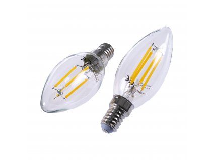 LED žárovka E14 4W FILAMENT TEPLÁ BÍLÁ