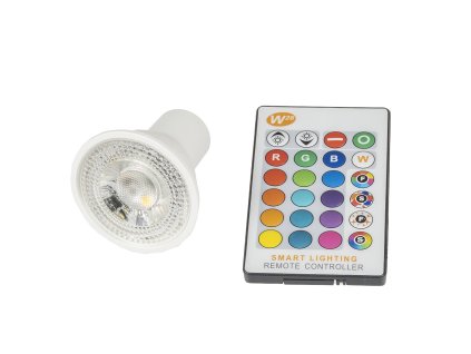 LED žárovka RGBW GU10 5W 60°