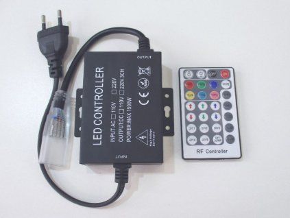LED ovladač RGB 230V 28B radiofrekvenční maxlumen.cz