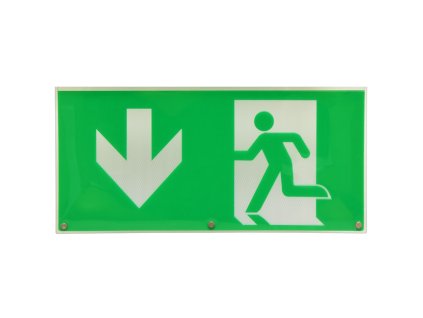 Plastová etiketa EXIT ALPHA DOLŮ MATEXIT-TL939-D
