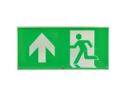 Plastová etiketa EXIT ALPHA NAHORU MATEXIT-TL939-NH
