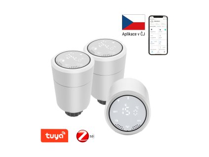 3x Immax NEO Smart Termostatická hlavice Zigbee