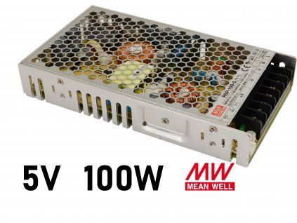 spinavy zdroj 5v 200w RSP 100 5 Mean Well