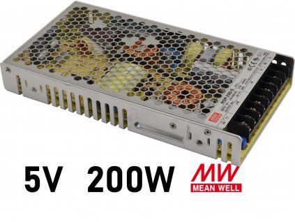 zdroj 5v 200W Mean Well RSP 200 5