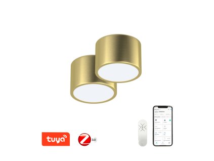 Immax NEO sada 2x RONDATE Smart stropní svítidlo 15cm 12W zlaté Zigbee 3.0 +DO