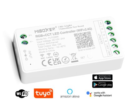 wifi tuya prijimac ovladac pro rgb cct led pasky smart