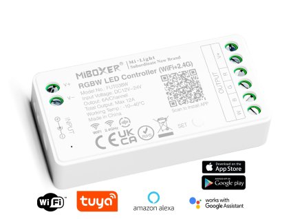 wifi tuya prijimac ovladac pro rgbw led pasky chytry