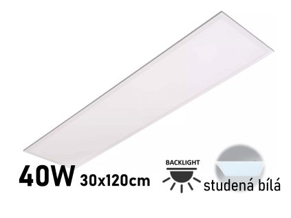 led panel 120x30 studena bila BLP30120 stropni svetlo