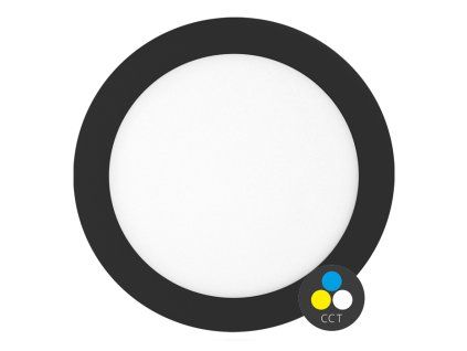 ČERNÝ LED panel do sádrokartonu LADA 25W CCT VESTAVNÝ IP44/20 LED-WSL-CCT/25W/CR