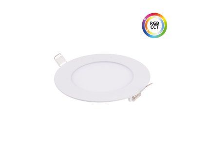 LED panel 24V 9W RGBCCT BÍLÝ kulatý 24KW9