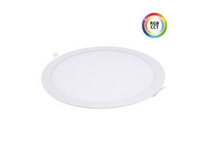 LED panel 24V 27W RGBCCT BÍLÝ kulatý 24KW27