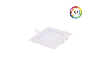 LED panel 24V 9W RGBCCT BÍLÝ čtverec 24HW9