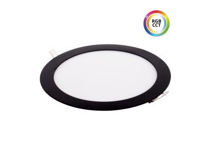 LED panel 24V 27W RGBCCT ČERNÝ kulatý 24KB27