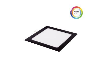 LED panel 24V 18W RGBCCT ČERNÝ čtverec 24HB18