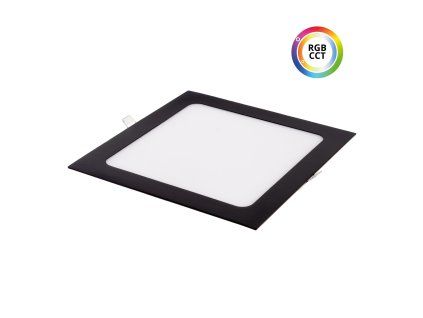 LED panel 24V 27W RGBCCT ČERNÝ čtverec 24HB27