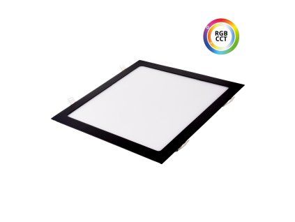 LED panel 24V 36W RGBCCT ČERNÝ čtverec 24HB36