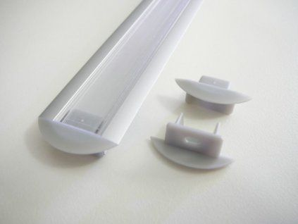 Koncovka profilu V5 šedá maxlumen.cz