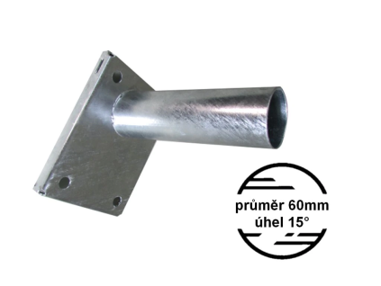 vyloznik prumer 60mm sklon 15 pevny drzak pridavny na sloup stozar nebo zed stenu na toplux cz skladem ihned k odeslani