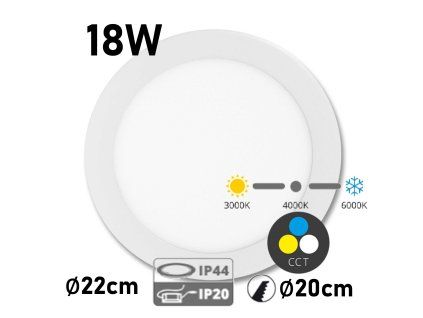LEd panel do podhledu vestavny ecolite lada LED WSL CCT:18W:BI