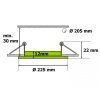 led panel 18W stmívatelny kulaty