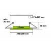 led panel ctverec stmivaci 24w