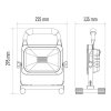 aku led reflektor rozmeer ZS2821