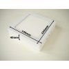 Bílý LED panel na strop 12W PS12 přisazený čtverec 166x166mm
