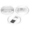 LED panel IP44/ 20 CHROM LADA 25W DENNÍ BÍLÁ kruh vestavný ECOLITE LED-WSL-25W/41/CHR