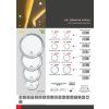 LED panel  CHROM LADA 6W TEPLÁ BÍLÁ kruh vestavný IP44 /20ECOLITE LED-WSL-6W/27/CHR