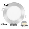 stribrny led panel 6W do sadrokartonu ip44 do koupelny ecolite