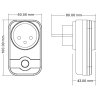 Spínací zásuvka dimLED RF ACS2200W
