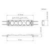 LED modul 1,5W 833-160-12V STUDENÁ BÍLÁ