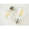LED žárovka E27 8W FILAMENT TEPLÁ BÍLÁ