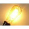 LED žárovka E27 EDF4W ST64 FILAMENT oválná TEPLÁ BÍLÁ