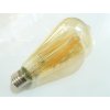 LED žárovka E27 EDF4W ST64 FILAMENT oválná TEPLÁ BÍLÁ