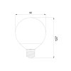 LED žárovka E27 LU12W 260° TEPLÁ BÍLÁ