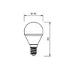 LED žárovka E14 LU5W 260° STUDENÁ BÍLÁ