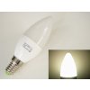 LED žárovka E14 EV5W svíčka TEPLÁ BÍLÁ