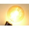 LED žárovka E27 EKF4W G95 FILAMENT kulatá TEPLÁ BÍLÁ