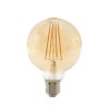 LED žárovka E27 EKF4W G95 FILAMENT kulatá TEPLÁ BÍLÁ