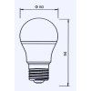 LED žárovka E27 SA6W 360° DENNÍ BÍLÁ