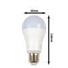 LED žárovka RGBW E27 5W 360° TEPLÁ BÍLÁ